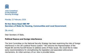 Matt Western urges UK government to impose temporary halt on crypto donations to political parties over foreign interference risks ahead of upcoming elections