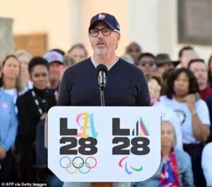 Los Angeles Mayor Karen Bass urges Casey Wasserman to resign as 2028 Olympics chairman after revealing flirtatious emails with convicted sex trafficker Ghislaine Maxwell in California