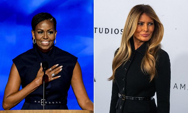 Michelle Obama and Melania Trump