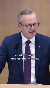 Swedish Politician Mikael Damberg Compares National Economy to Tottenham Hotspur’s Relegation Struggles in Stockholm