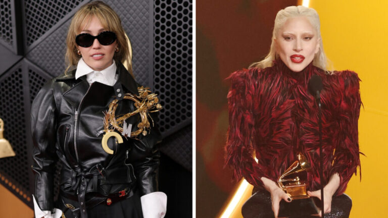 Miley Cyrus and Lady Gaga