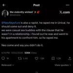 Big Brother Naija star Neo Akpofure threatens lawsuit in Nigeria after X user posts rape allegation linked to University of Calabar