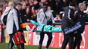 Arsenal Forward Olivia Smith Is Taken Off on Stretcher Following Head Clash During Women’s FA Cup Match Against Bristol City in England