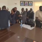 Omoyele Sowore Confronts Minister Dave Umahi Inside Nigeria Police Force Headquarters Over Detained Woman in Abuja