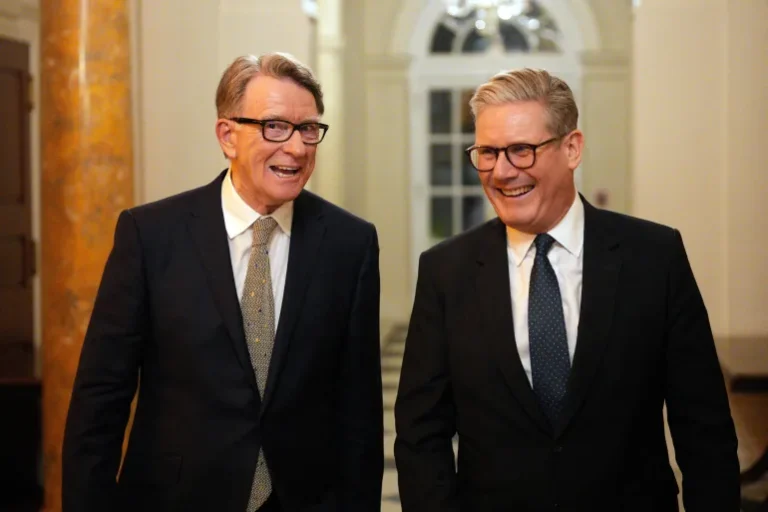 Peter Mandelson and Keir Starmer