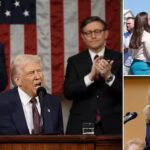 President Donald Trump Delivers Fifth State of the Union Address With Family and Cabinet Members in Washington D C