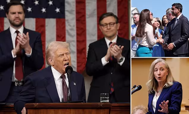 President Donald Trump Delivers Fifth State of the Union Address With Family and Cabinet Members in Washington D C
