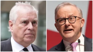 Prince Andrew and Anthony Albanese