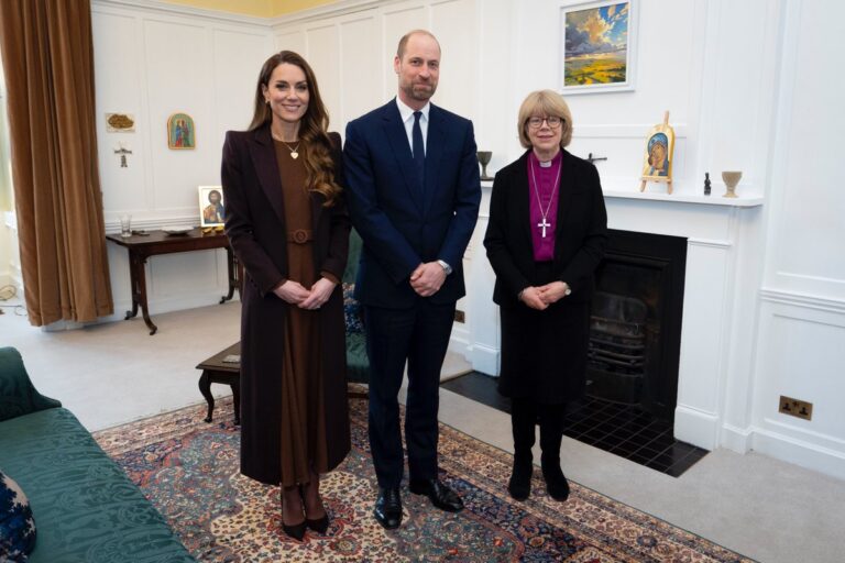 Princess Katherine, Prince William, and Dame Sarah Mullally