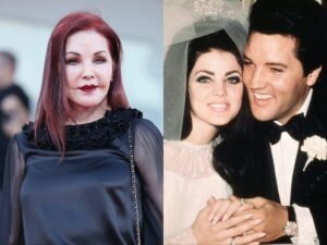 Priscilla Presley and Elvis Presley