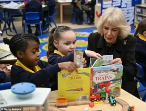 Queen Camilla opens milestone Coronation Library at Camden primary school as she continues royal duties in north London