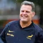 Springbok coach Rassie Erasmus laughs off conspiracy theories linking him to Scott Robertson departure in New Zealand rugby
