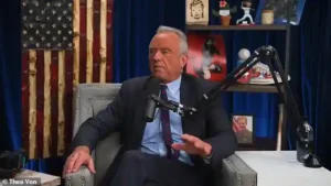 Robert F. Kennedy Jr. admits to past cocaine use and shares decades-long struggle with addiction on Theo Von’s podcast in Los Angeles