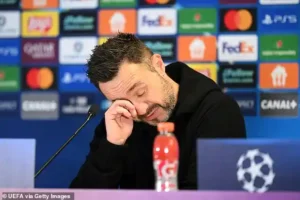 Roberto De Zerbi resigns as Marseille head coach after crushing defeats and Champions League humiliation in France