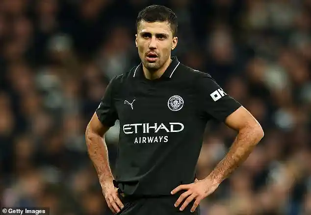 Rodri accuses referees of losing neutrality in Manchester City matches as Pep Guardiola fumes over controversial Tottenham draw in north London