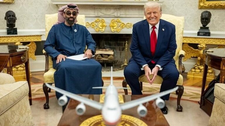 Sheikh Tahnoon and Donald Trump