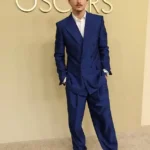 Timothée Chalamet Showcases Sapphire Blue Suit and Strengthens Oscar Campaign at Beverly Hilton Luncheon in Beverly Hills