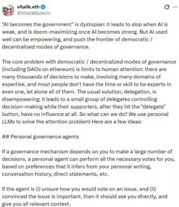 Vitalik Buterin proposes artificial intelligence voting assistants to reshape decentralized governance models across the global Ethereum and DAO ecosystem