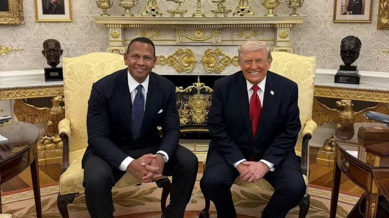 Alex Rodriguez and Donald Trump