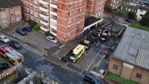 Arson attack on Jewish charity ambulances