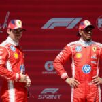 Charles Leclerc and Lewis Hamilton