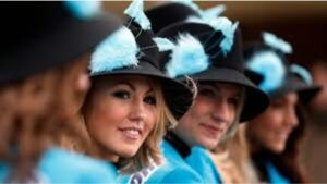 Cheltenham Festival showcases British fashion as ladies return to racecourse catwalks in Gloucestershire