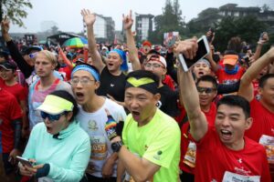 Chengdu marathon organizers ban runner for doing mid-race splits and disrupting fellow participants in Sichuan China
