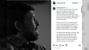 Fans mourn as Hollywood legend Chuck Norris passes away leaving lasting impact in the United States