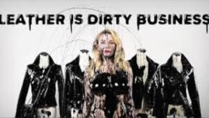 Courtney Stodden exposes leather industry harms in Hollywood PETA campaign highlighting cruelty and chemicals