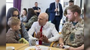 Defence Secretary and a UK Armed Forces family