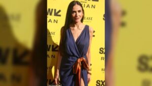 Demi Moore stuns fans with slimmed down figure on red carpet at South By Southwest festival in Austin Texas