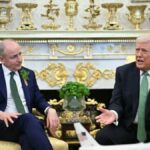 Donald Trump demands European support for Iran strikes during St Patrick’s Day White House meeting in Washington