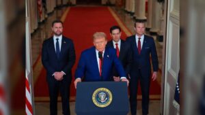 Donald Trump sparks controversy in Washington as he claims a former US president secretly praised his Iran decision