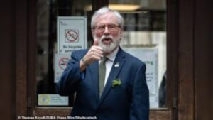 Gerry Adams denies IRA involvement in London civil trial shocking victims and political observers