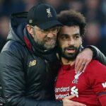 Hails Jurgen Klopp Celebrates Mohamed Salah Career at Liverpool Anfield