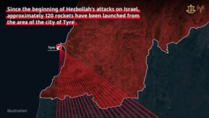 Hezbollah Launches 120 Rockets From Tyre Lebanon as Israel Faces Major Escalation Along Northern Border