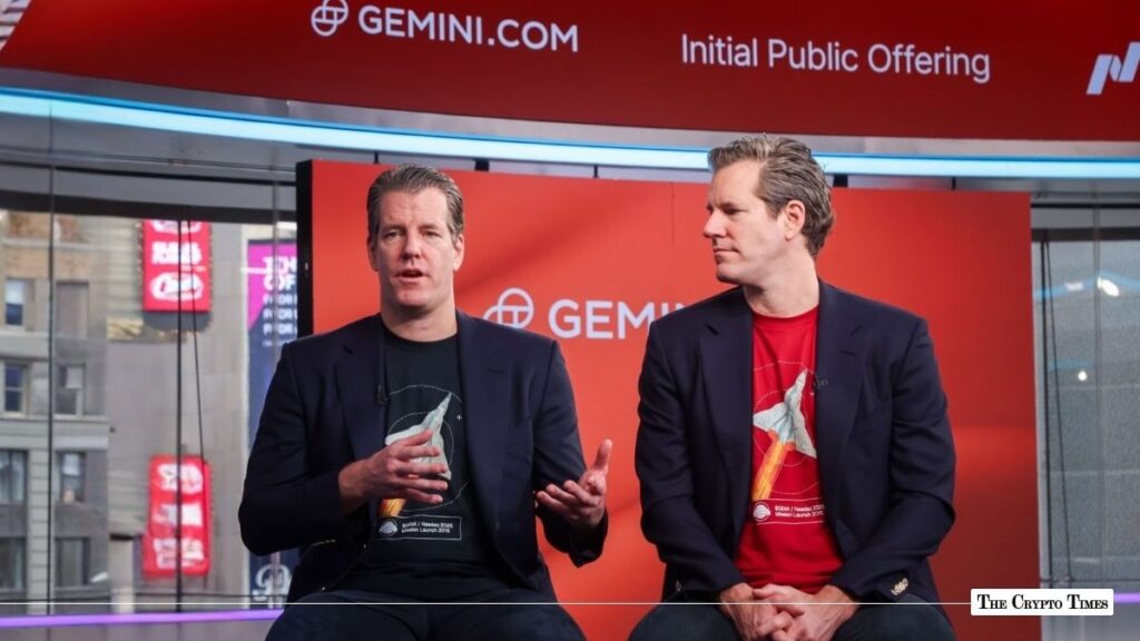Investors Panic as Gemini Stock Plummets in United States Sending Shockwaves Through Crypto Market