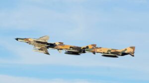 Iranian F-4 Phantom II jets signal readiness to strike US bases as Tehran showcases air power in the Persian Gulf