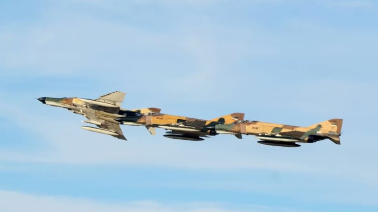 Iranian F-4 Phantom II jets signal readiness to strike US bases as Tehran showcases air power in the Persian Gulf