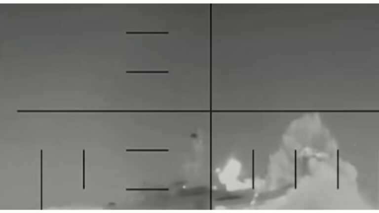 Iranian Warship Drowning