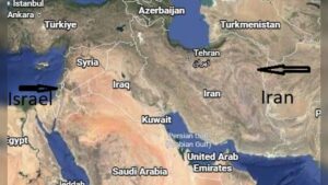 Israel Iran Map