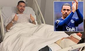 Jack Grealish shares injury recovery photos and begins rehabilitation training at Everton Finch Farm in Liverpool