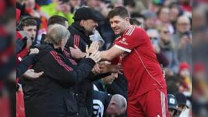 Jurgen Klopp Delights Fans With Iconic Celebration At Anfield Legends Match
