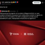 Justin Sun pushes Tron network into Agentic AI Foundation partnership to power autonomous AI transactions in global blockchain ecosystem
