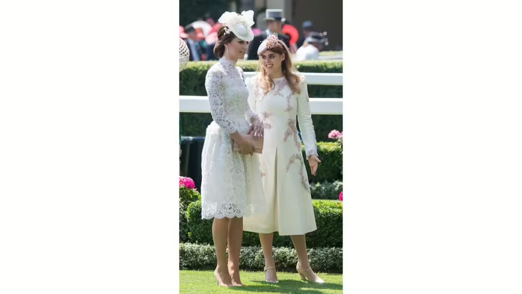 Princess Kate sparks royal tension at Royal Ascot in Berkshire as body language moment reveals icy response to Princess Beatrice during public conversation