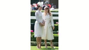 Princess Kate sparks royal tension at Royal Ascot in Berkshire as body language moment reveals icy response to Princess Beatrice during public conversation