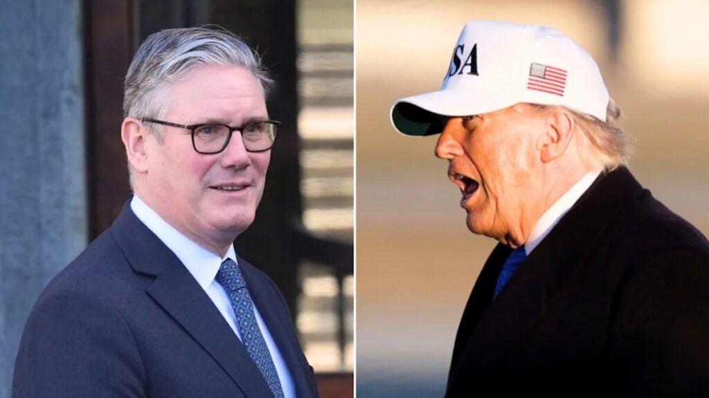 Keir Starmer and Donald Trump