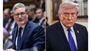 Keir Starmer and Donald Trump