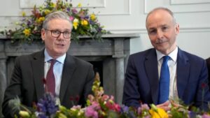 Keir Starmer and Taoiseach Micheál Martin