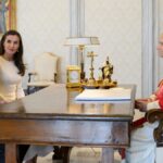 King Felipe VI and Queen Letizia of Spain meet Pope Leo XIV at the Vatican